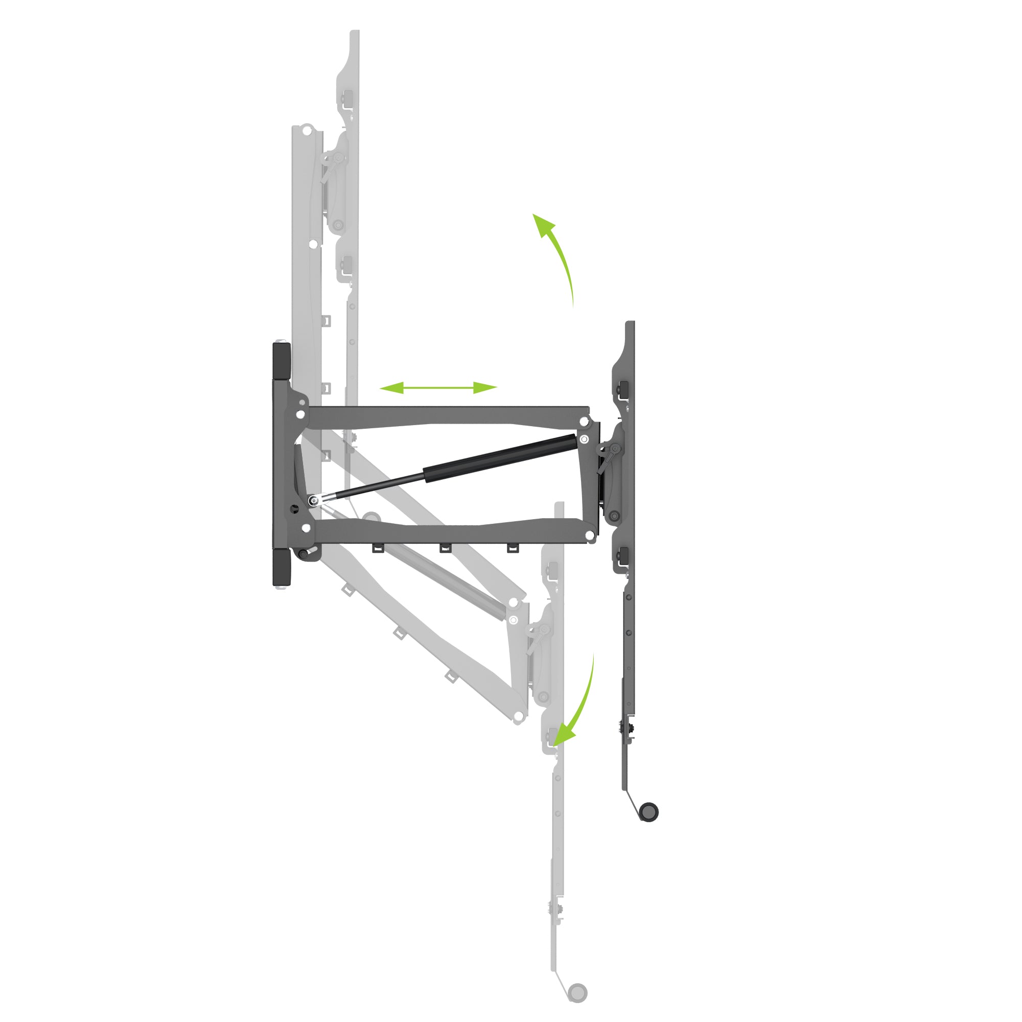 Above Fireplace Pull-Down TV Wall Mount for 42" to 65" TVs - FM100