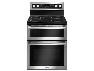 Maytag Stainless Steel Freestanding Electric Double Oven Range (6.7 Cu. Ft.) - YMET8800FZ