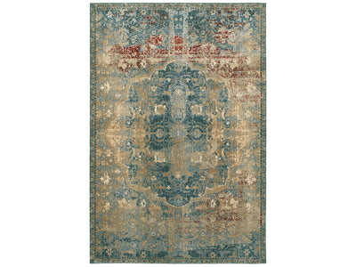 Escalon W4449HL Distressed Medallion Area Rug (3'10"X5'5")