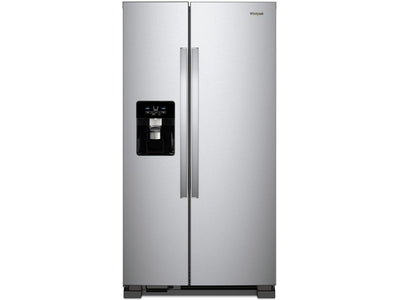 Whirlpool Monochromatic Stainless Steel Side-by-Side Refrigerator (25 Cu. Ft.) - WRS335SDHM