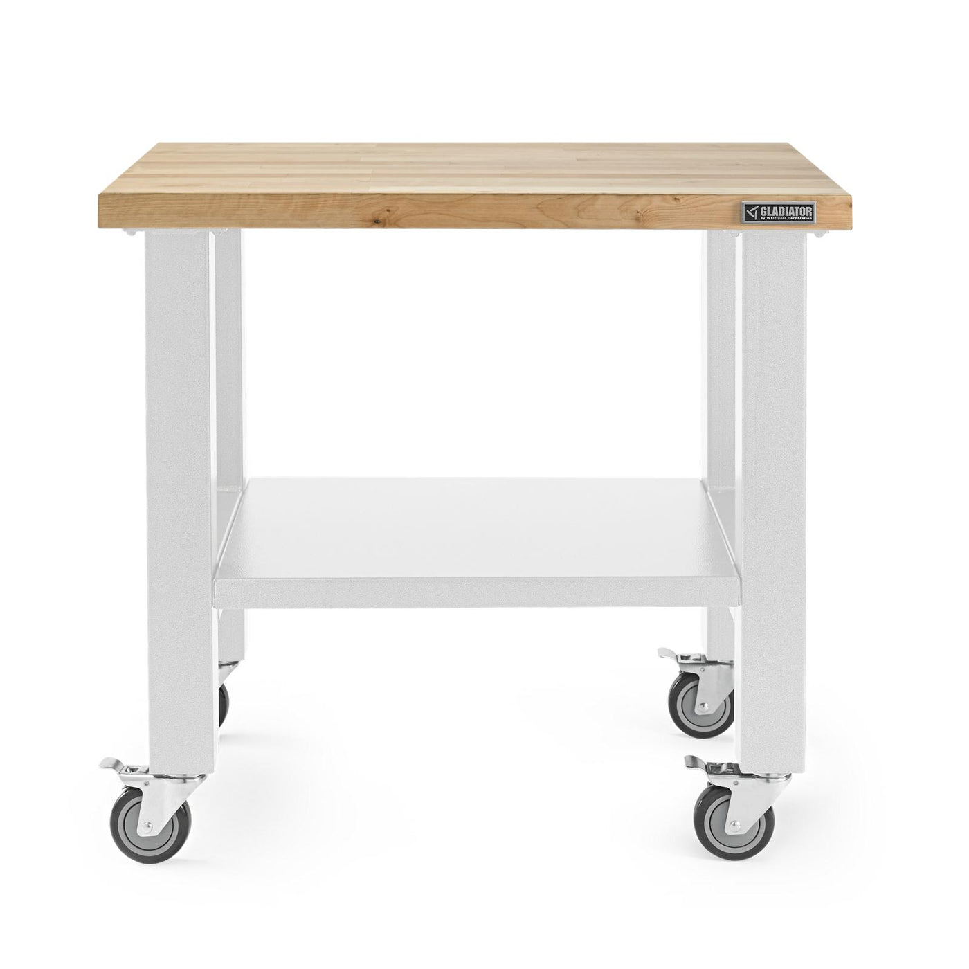 Gladiator Hammered White 3' Wide Mobile Workstation - GAMW36HWKW