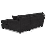 Althea 2-Piece Sectional with Right-Facing Chaise - Black