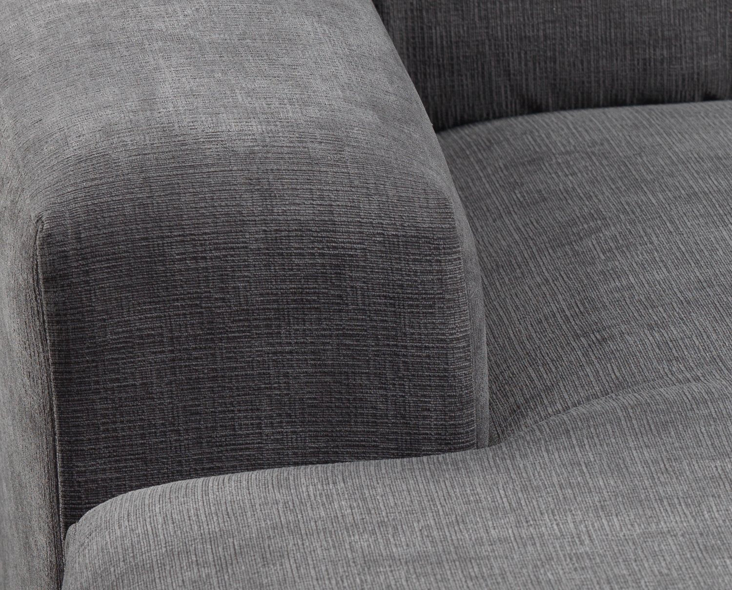 Danielle 2-Piece Sectional with Right-Facing Chaise - Grey