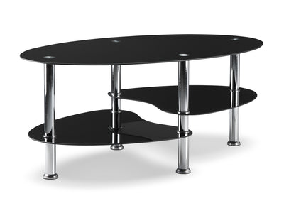 Oriana 40" Coffee Table - Black