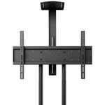 Kanto Black Height Adjustable Mobile TV Cart with Adjustable Shelf for 50" to 82" TVs - MTM82PL
