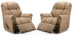 Benson 2-Pack of Rocker Recliners - Beige
