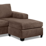 Fava Chaise Sofa - Light Brown