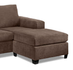 Fava Chaise Sofa - Light Brown