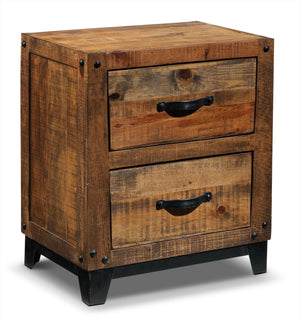 Maya Night Table - Rustic Pine