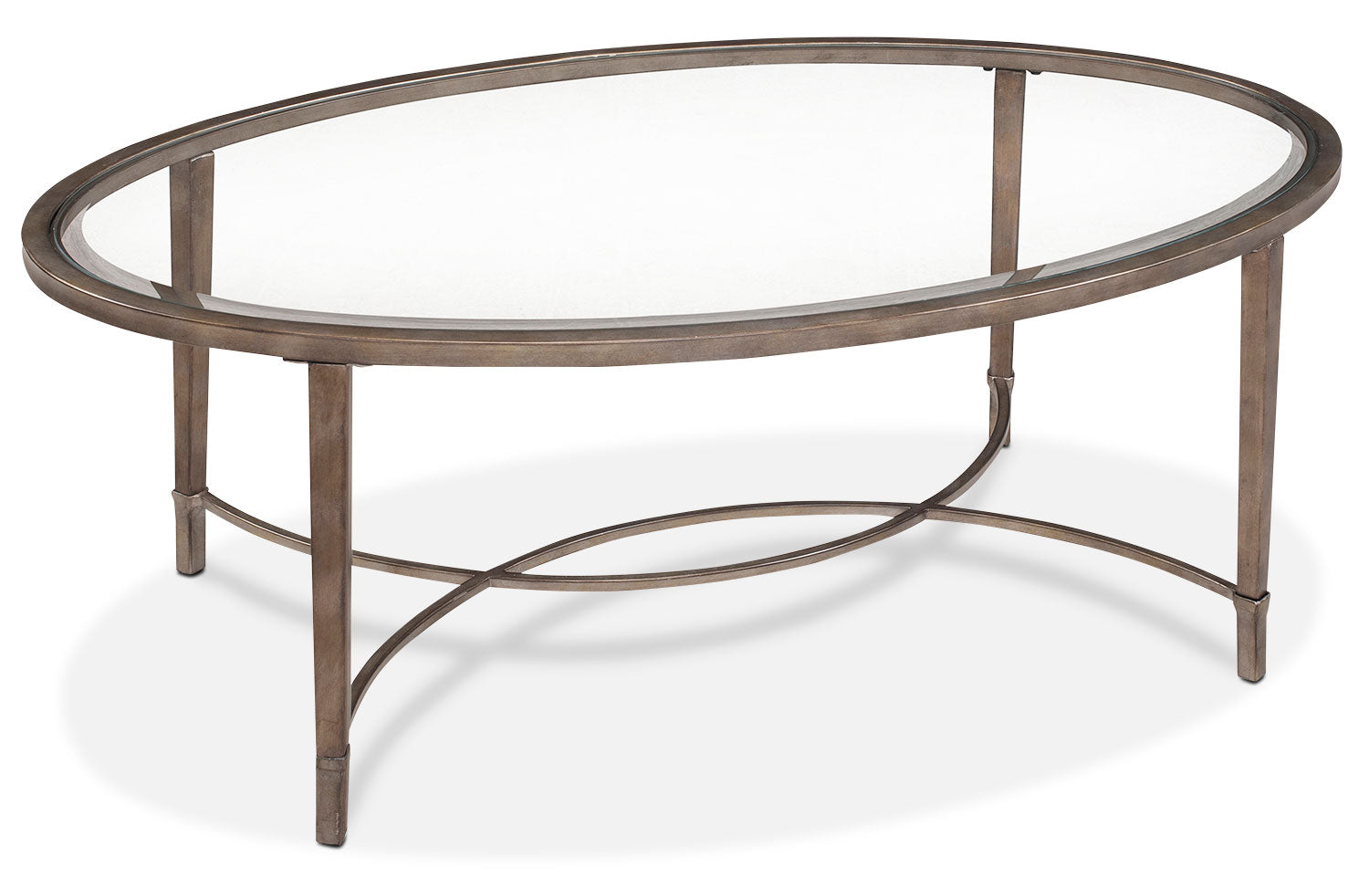 Copia Coffee Table - Glass and Gold