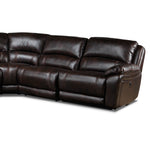 Santorini 6-Piece Power Reclining Sectional - Walnut