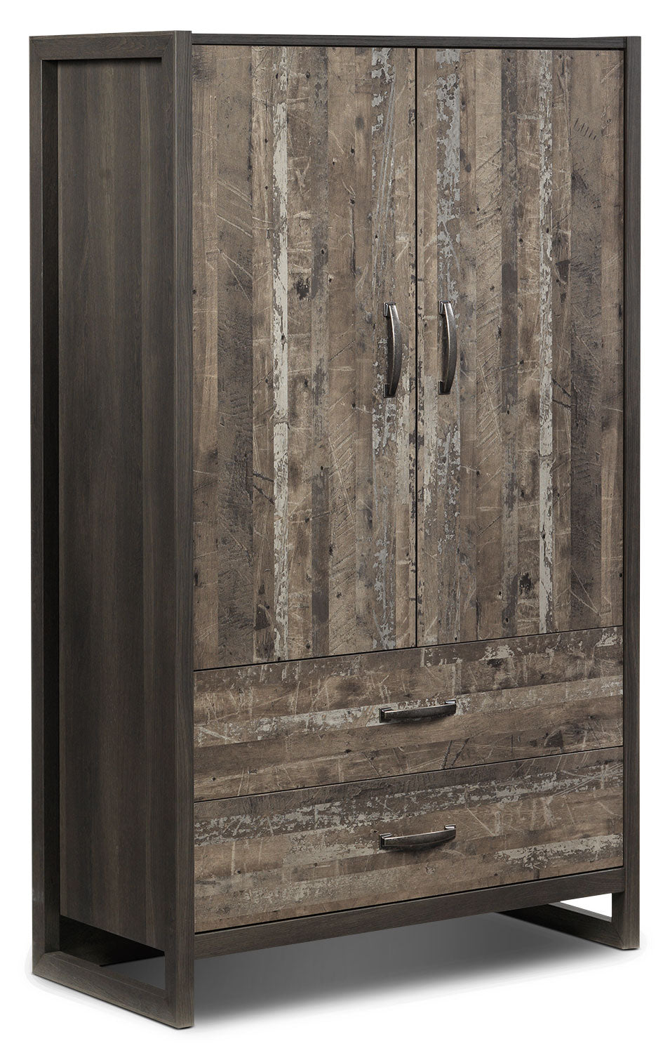 Hudson Armoire - Rustic Brown