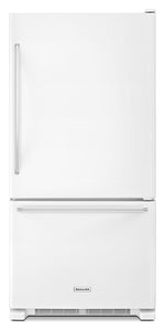 KitchenAid White Bottom-Freezer Refrigerator (18.7 Cu. Ft.) - KRBX109EWH