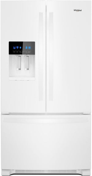 Whirlpool White French Door Refrigerator (25 Cu. Ft.) - WRF555SDHW
