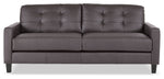 Kylie Leather Sofa - Coffee