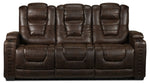 Dakota Power Reclining Sofa - Walnut