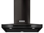KitchenAid Black Stainless Steel 30" 600 CFM Wall-Mount Canopy Range Hood - KVWB600DBS