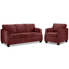 Agnes Sofa and Chair - Merlot