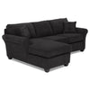 Althea 2-Piece Sectional with Left-Facing Chaise - Black