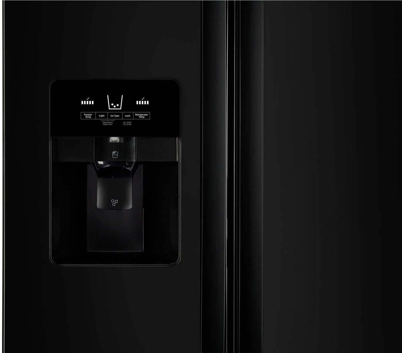Whirlpool Black Side-by-Side Refrigerator (25 Cu. Ft.) - WRS335SDHB