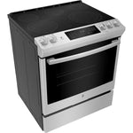 GE Stainless Steel Slide-In Electric True Convection Range (5.3 Cu. Ft.) - JCS840SMSS