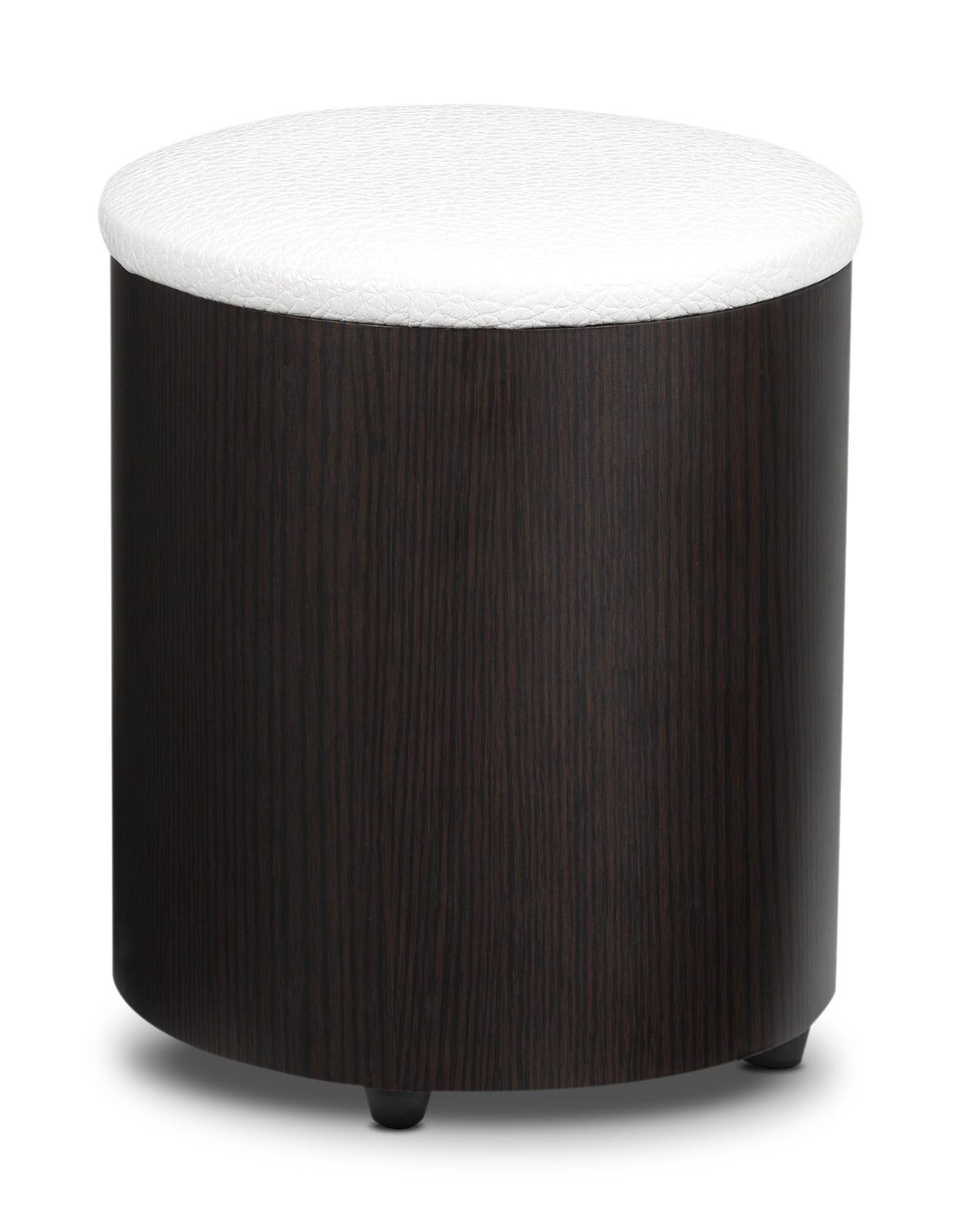 Serpentine 51.5" Coffee Table with Two Ottomans - Espresso