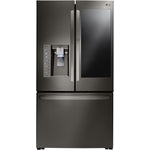 LG Black Stainless Steel Counter-Depth French Door Refrigerator (24 Cu. Ft.) - LFXC24796D