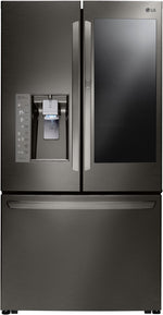 LG Black Stainless Steel Counter-Depth French Door Refrigerator (24 Cu. Ft.) - LFXC24796D