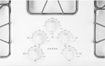 Amana White 36" Gas Cooktop - AGC6356KFW