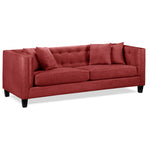 Astin Sofa and Chair and a Half Set - Red