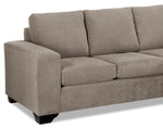 Fava Chaise Sofa - Pewter