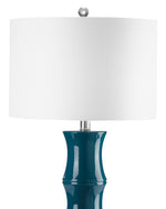 Yana 27" Table Lamp - Blue and White
