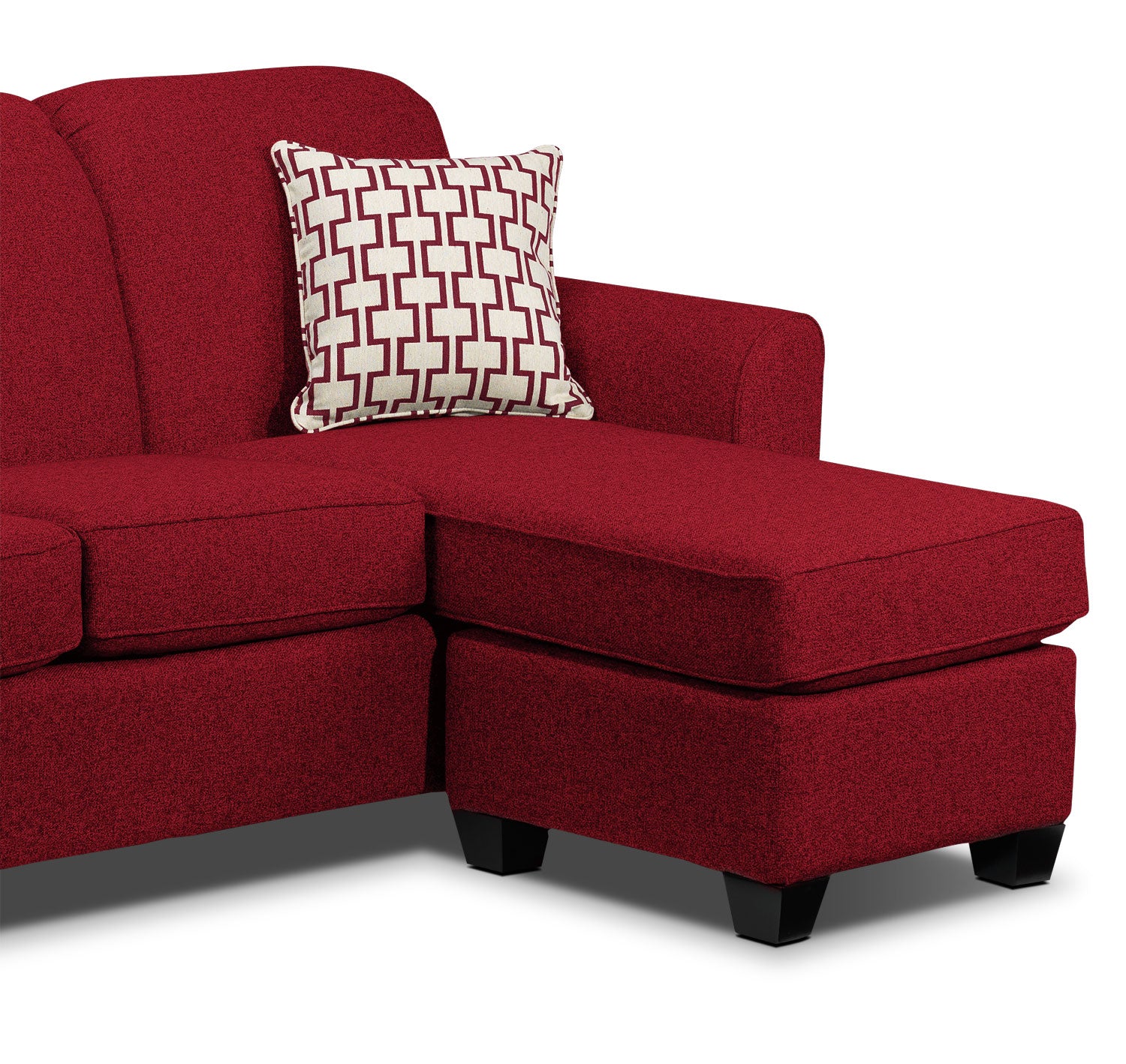 Ashby Chaise Sofa - Red