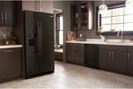 Whirlpool 33.13" 21 Cu. Ft. Black Stainless Steel Side-by-Side Refrigerator - WRS321SDHV
