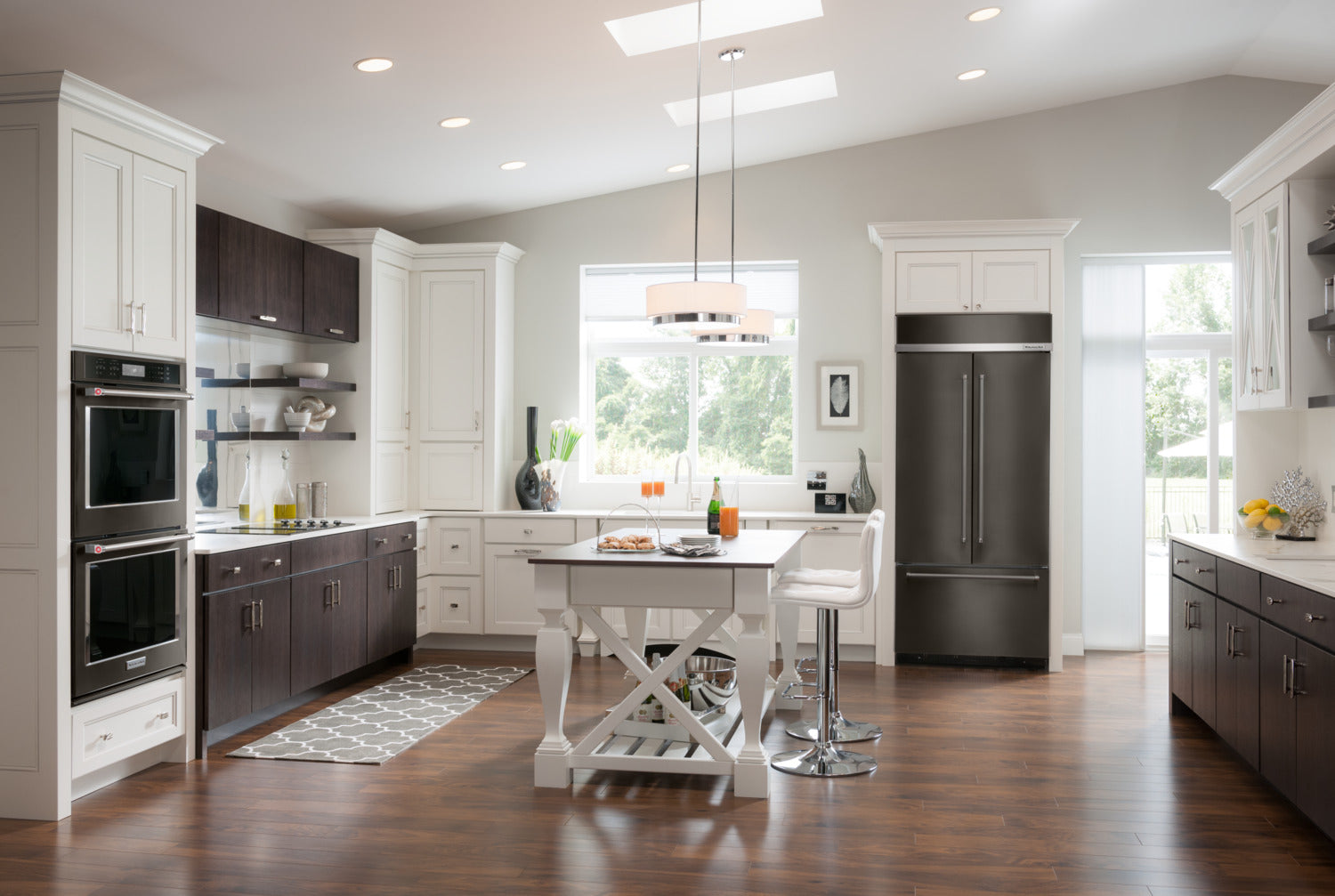 KitchenAid 42" 24.2 Cu. Ft. Black Stainless Steel French Door Refrigerator - KBFN502EBS