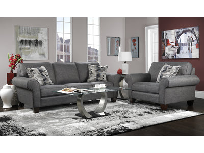 Drake 2 Pc. Living Room Package w/ Chair - Grey