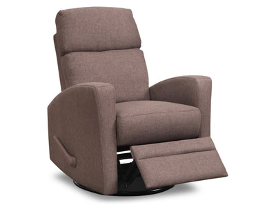 Nina Swivel Glider Recliner - Brown