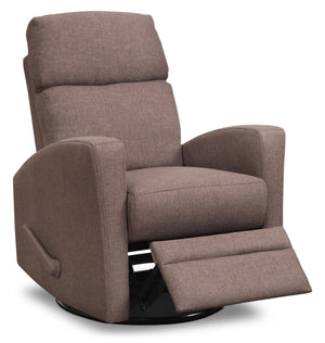 Nina Swivel Glider Recliner - Brown