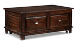 Davidoff Lift-Top Coffee Table and Two End Tables - Walnut