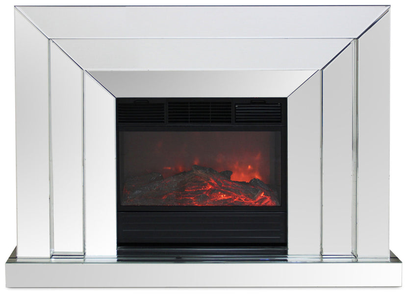 Mia Mirrored Fireplace Leon's
