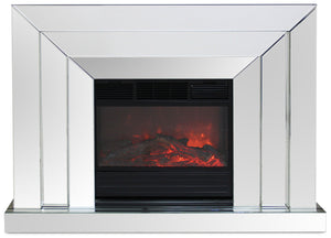 Mia Mirrored Fireplace