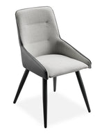 Gina Side Chair - Beige and Grey