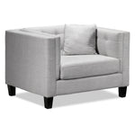 Astin Sofa and Chair and a Half Set - Grey