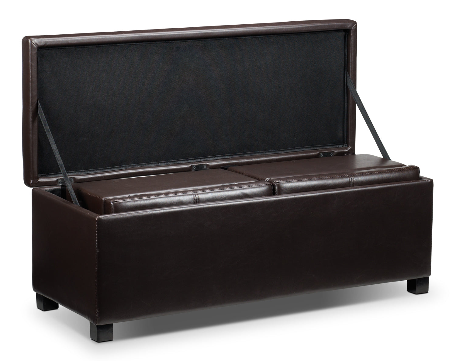 Paloma 3-Piece Ottoman - Chocolate