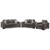 Fava Sofa, Loveseat and Chair Set - Grey
