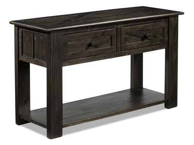 Gable Sofa Table - Weathered Charcoal