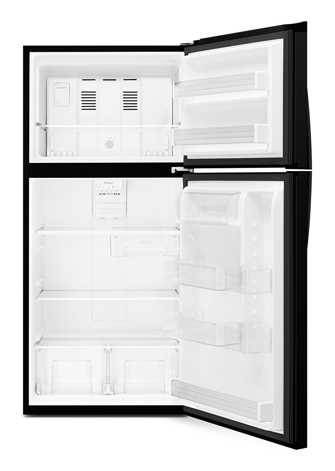 Whirlpool 30" 19.2 Cu. Ft. Black Top-Freezer Refrigerator - WRT519SZDB
