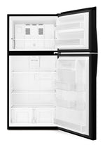 Whirlpool 30" 19.2 Cu. Ft. Black Top-Freezer Refrigerator - WRT519SZDB