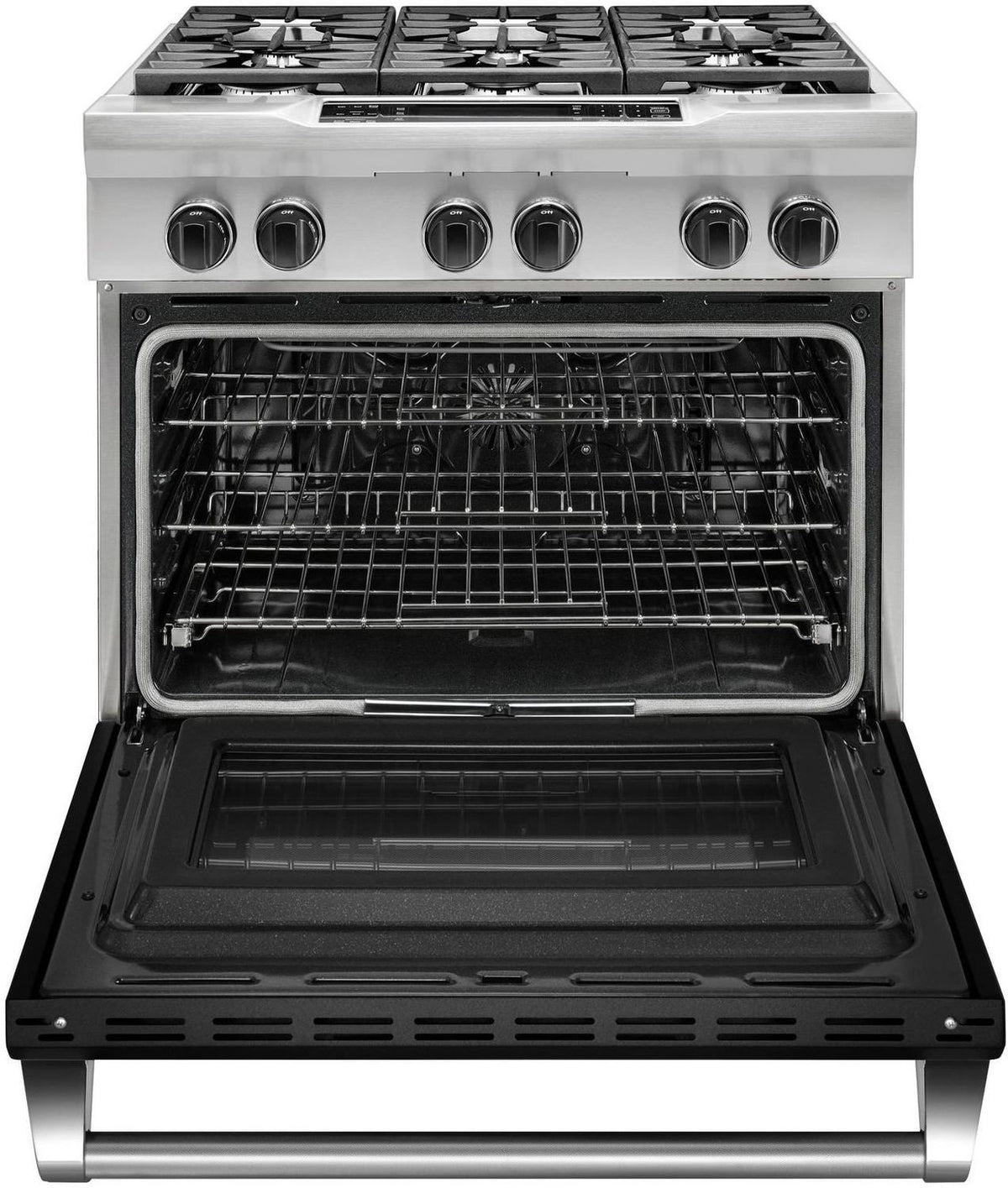 KitchenAid Imperial Black Slide-In Dual Fuel Range (5.1 Cu. Ft.) - KDRS467VBK