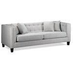 Astin Sofa, Loveseat and Chair and a Half Set - Grey
